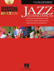 Essential Elements Jazz Play Along Jazz Standards B-flat, E-flat, and C Instruments BK/CDROM cover